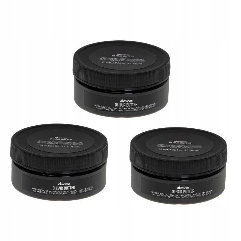 Davines Oi Hair Butter máslo 3x 75 Ml výživné máslo pro suché a slabé vlasy