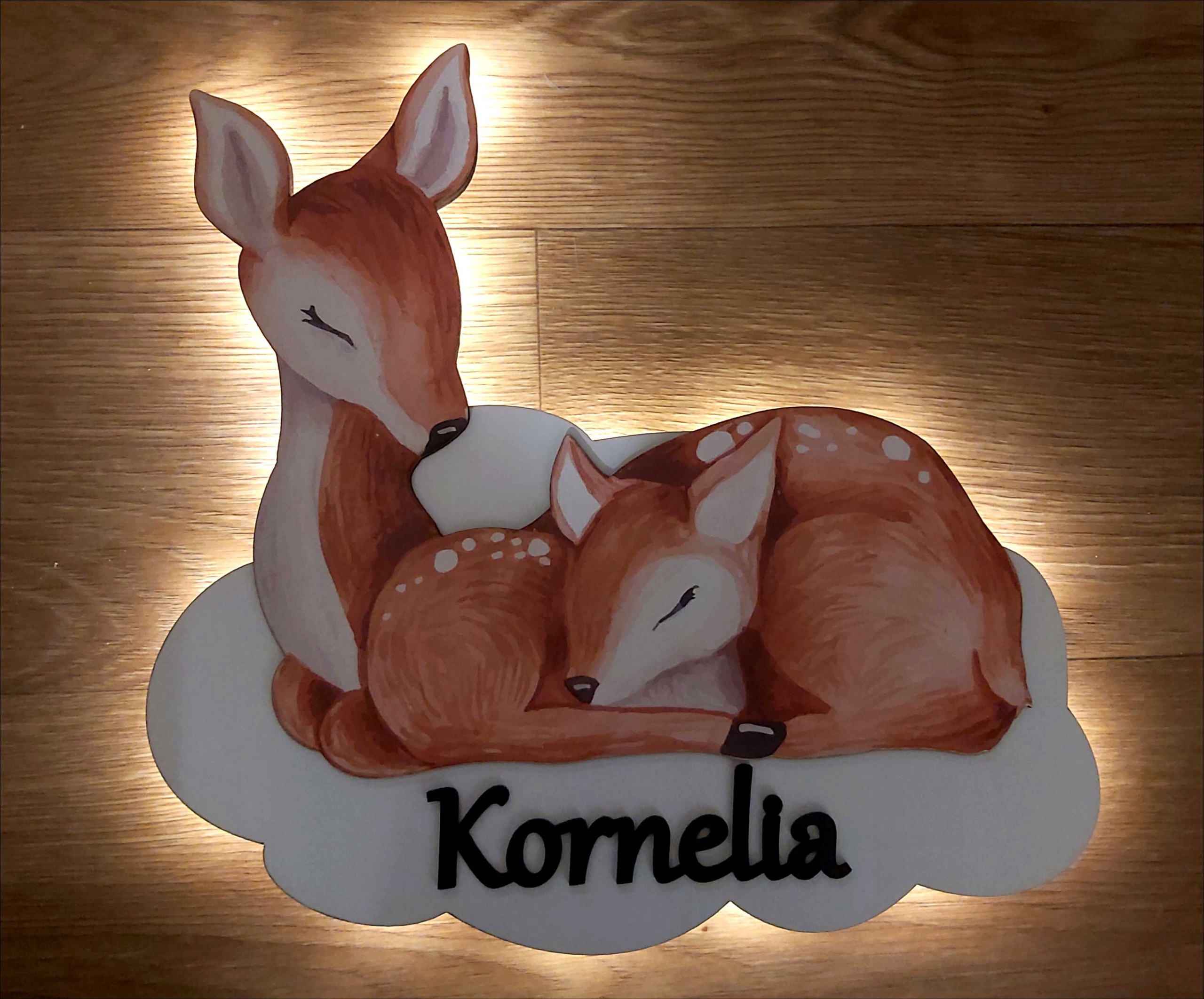 Lampka nocna z imieniem chmurka sarenka jelonek Marka inna marka