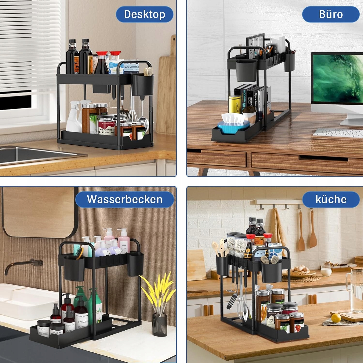 Przesuwna szafka regał półka pod umywalką Materiał plastik