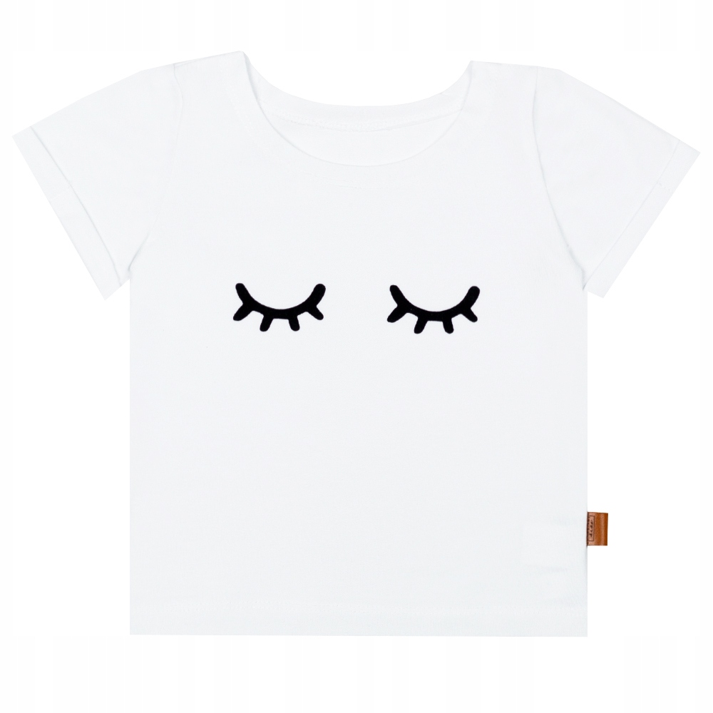 

Koszulka t-shirt oczka bawełniana 104/110 biała