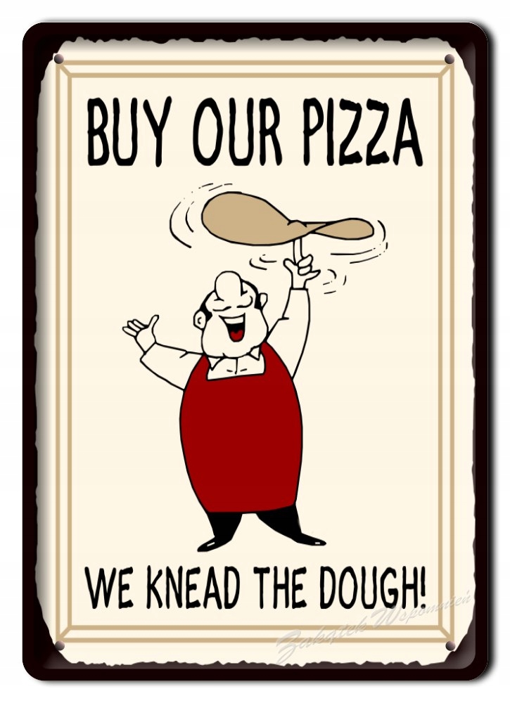 Pizza Metalowy Szyld Plakat Obrazek #02332