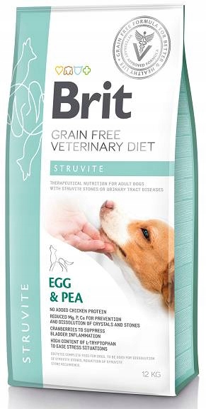 Levně Brit Grain Free Veterinary Diet Dog Struvite Vajíčko s hráškem 12 kg