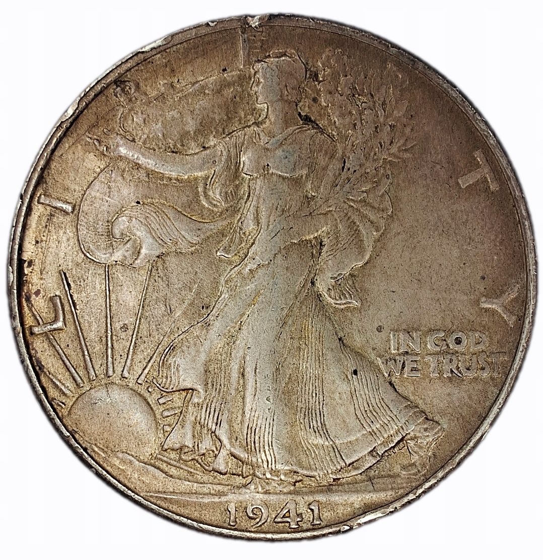 USA - Walking Liberty Half Dollar - 1941 S - jakość XF+