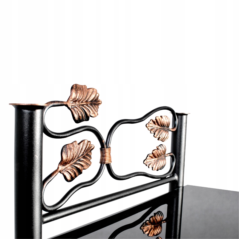 LIANA Stolik nocny metalowy szklane półki Marka Francke Art