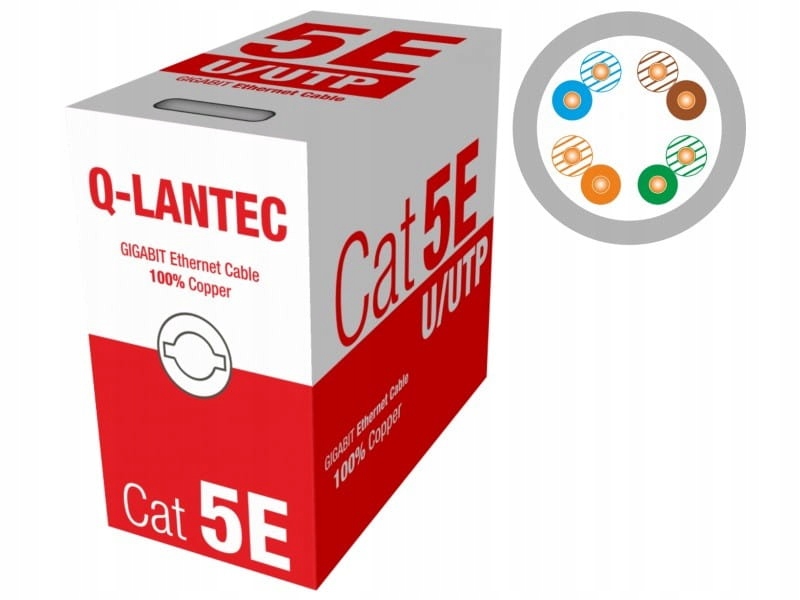 Skrętka Q-LANTEC U/UTP kat. 5e 305 m