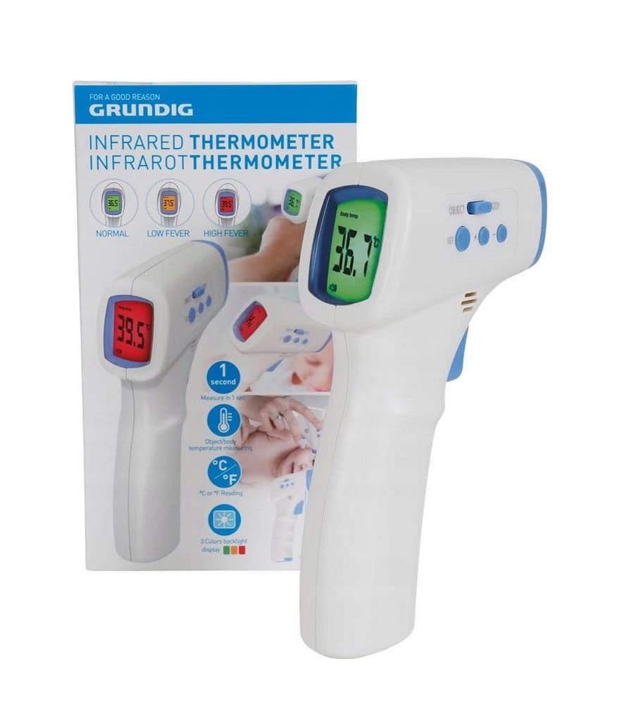 

Termometr bezdotykowy na podczerwień Grundig