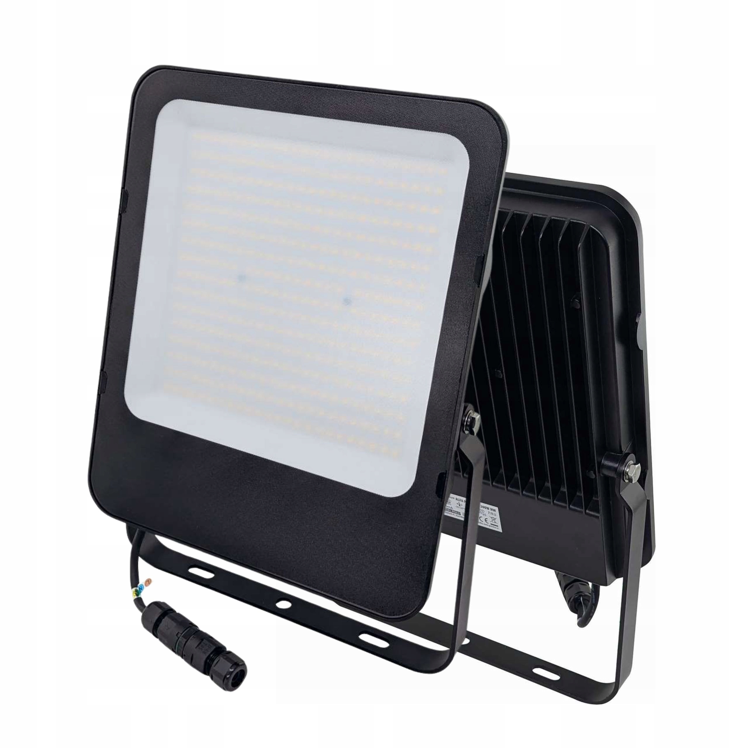 Venkovní Led reflektor IP65 Alfa Premium 200W Nw 30000lm 4000K Černý
