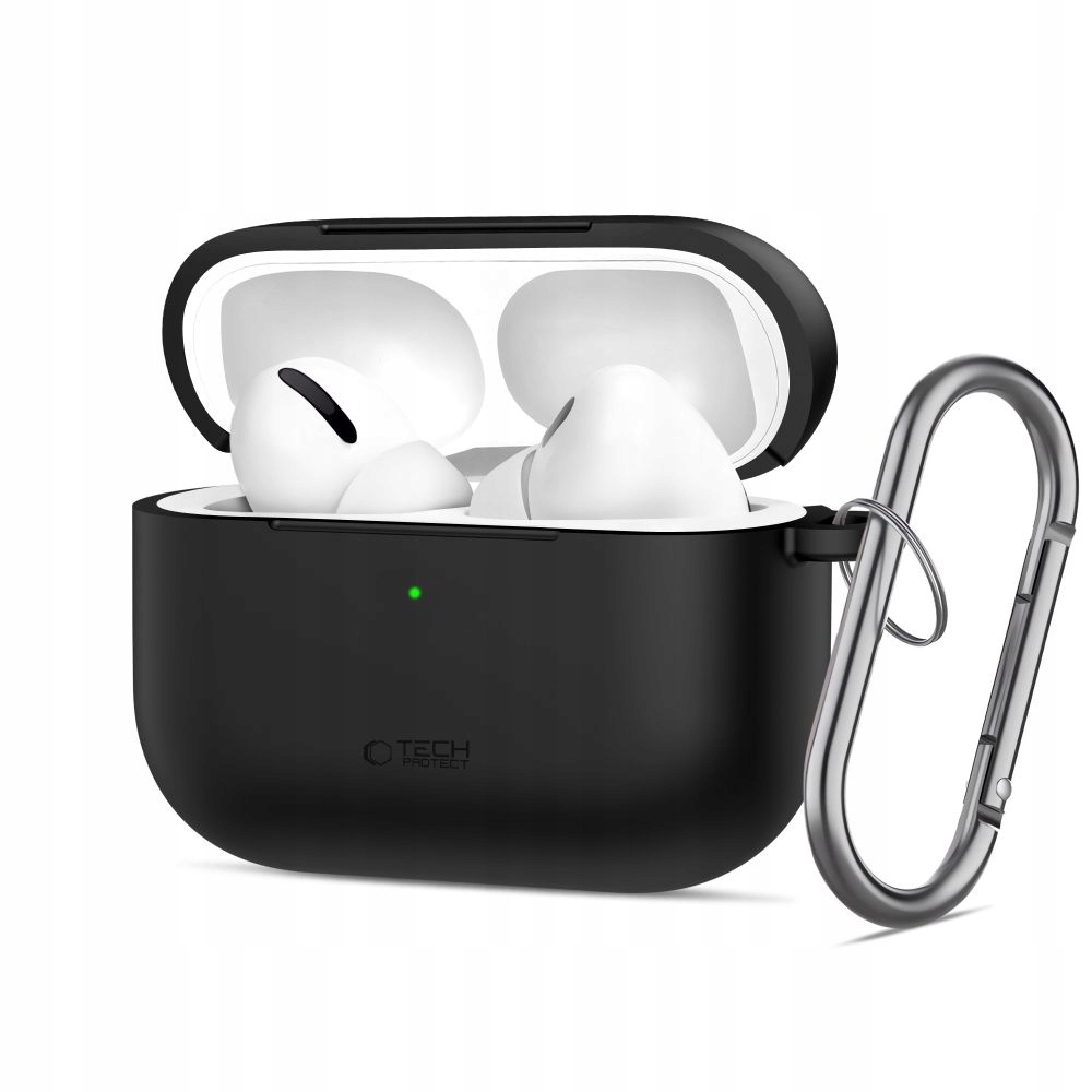 Etui do Apple Airpods Pro 3 Tech-Protect Silicone Hook czarne