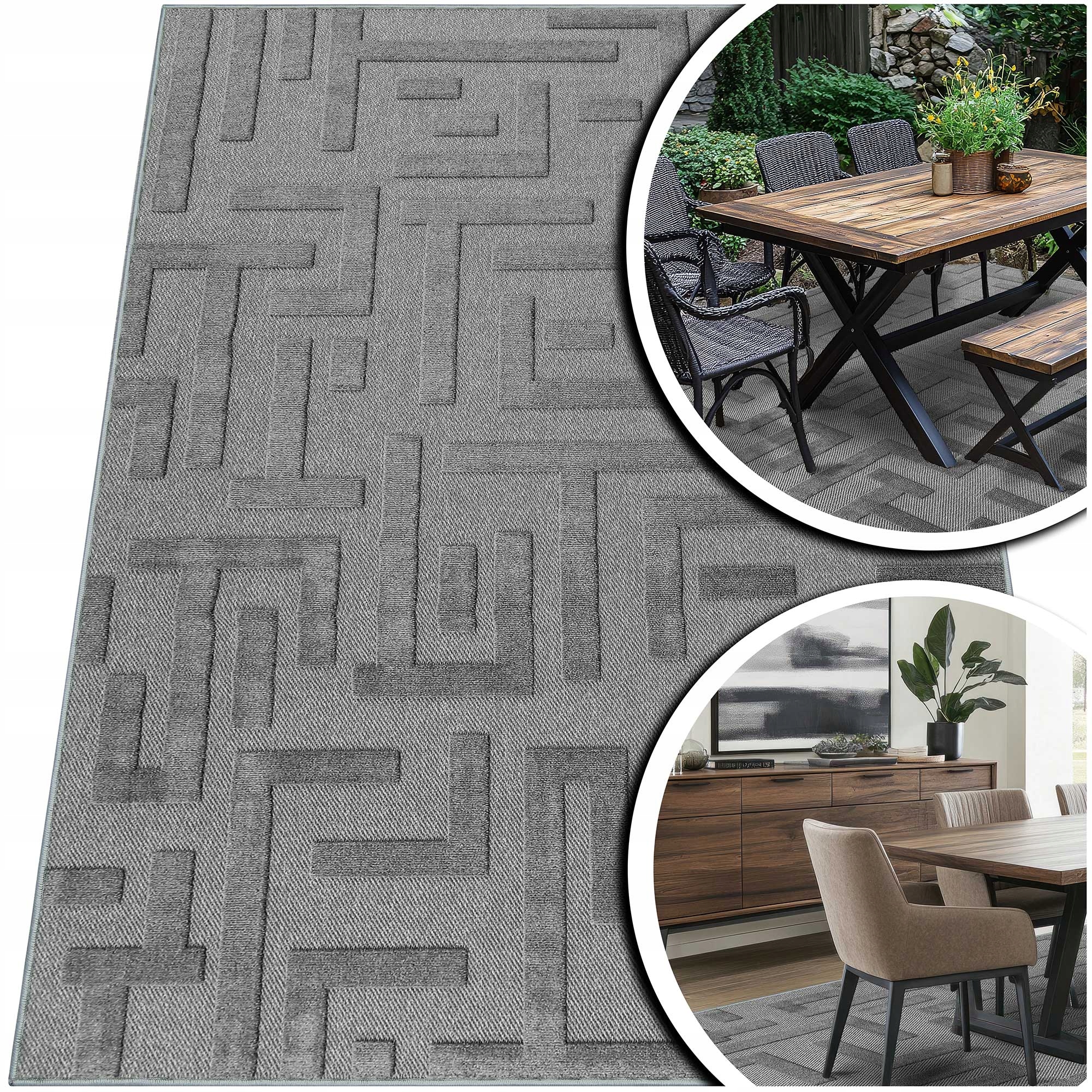 Šedý Koberec Do Obývacího Pokoje Koberec Do Kuchyně Do Pokoje Medúza 80x150