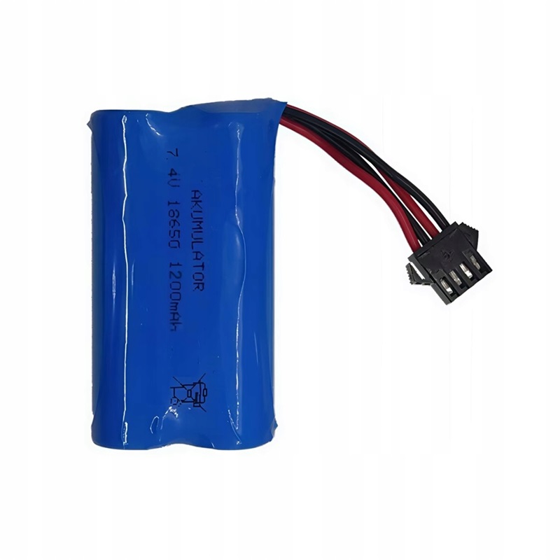 Аккумуляторная батарея 7.4 V 1200mAh Li-Ion Package 4 Pin для RC автомобилей