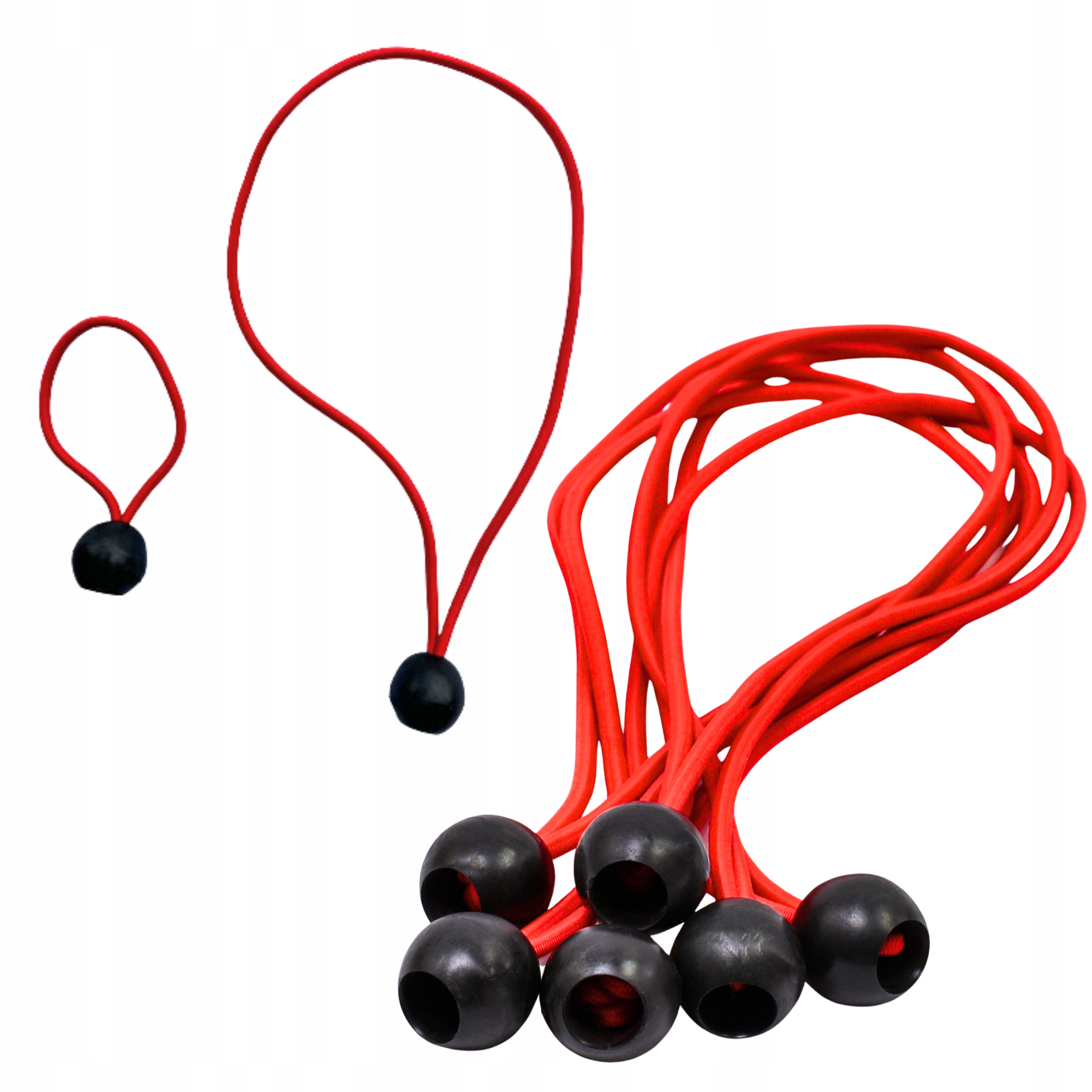 Guma Elastická šňůra s kuličkou pro upevnění plachty na bannery stanu 100ks