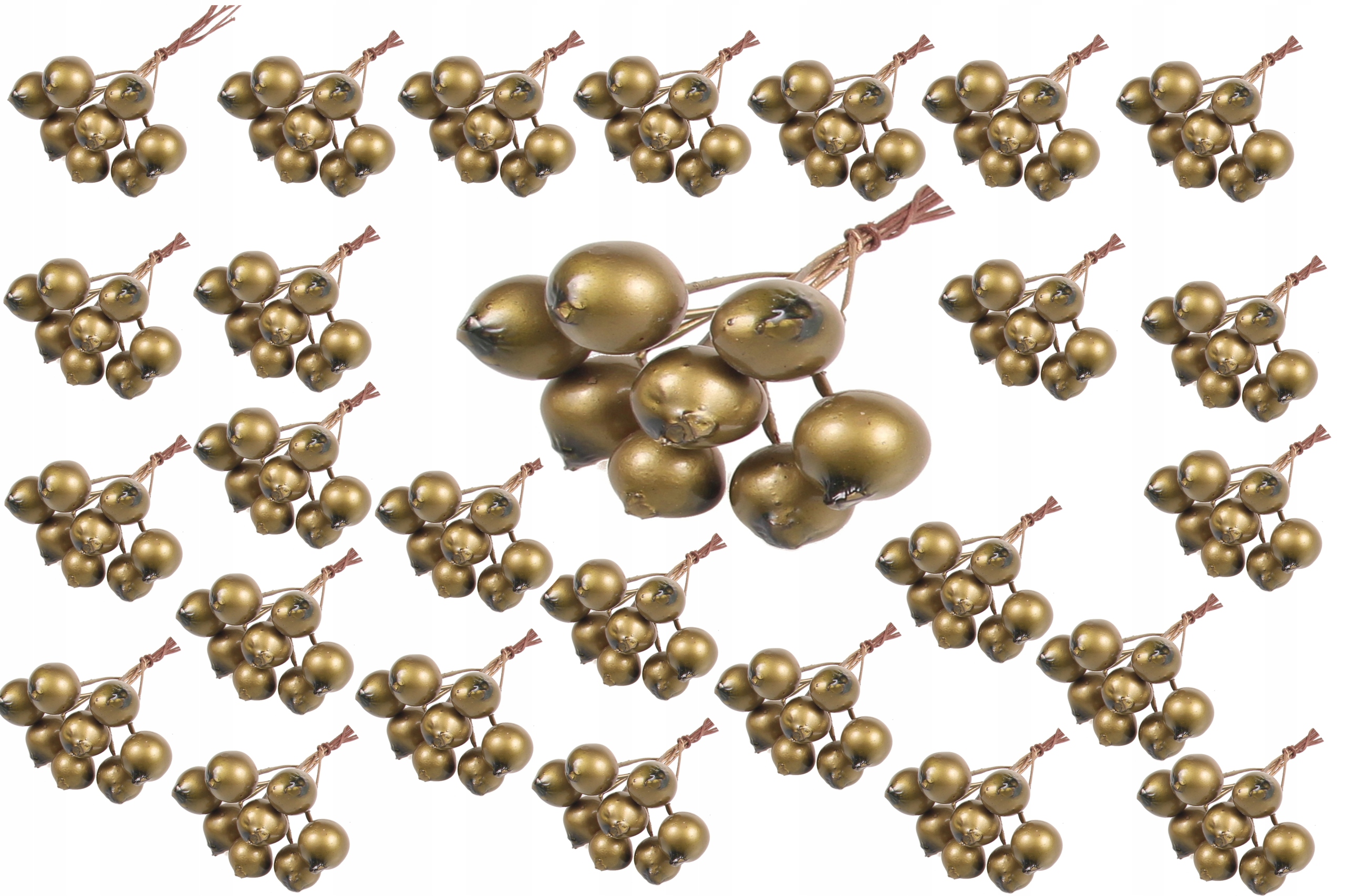 

Jarzębina 208 szt sztuczna krążki głóg złoto głogi