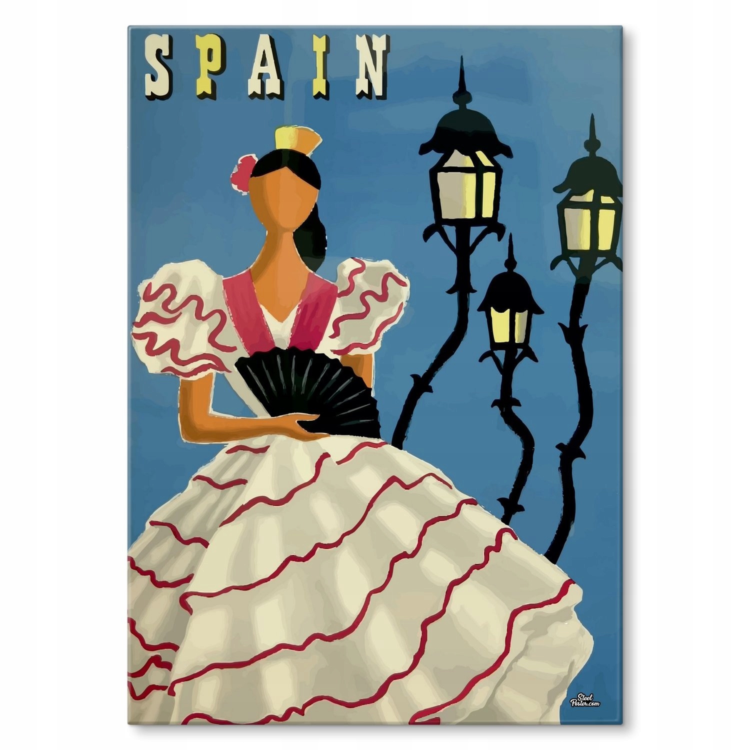 Kovový plakát Španělsko Dárek 22 x 31 cm
