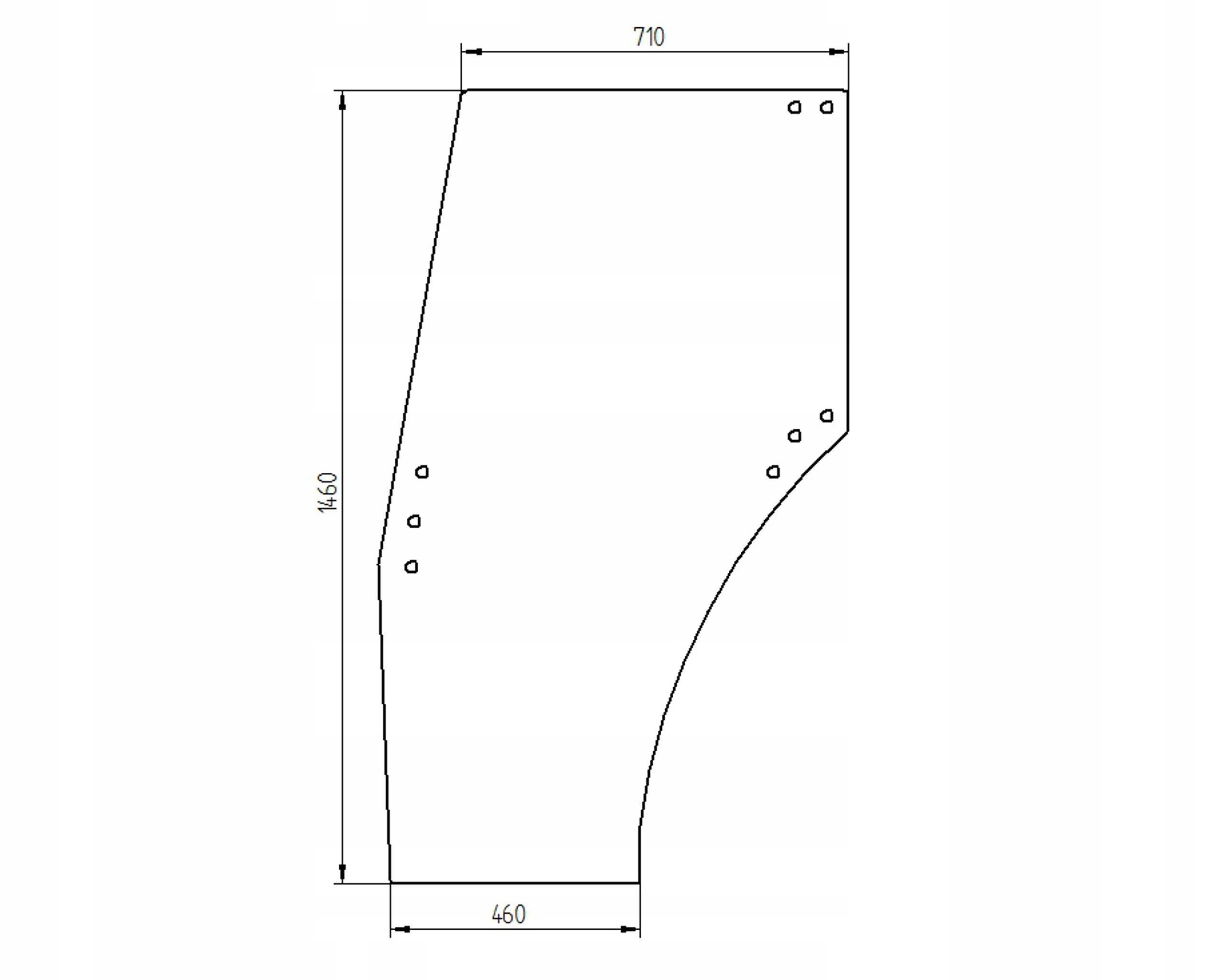 sklo Same Lamborghini Hurlimann dveře 00082337010