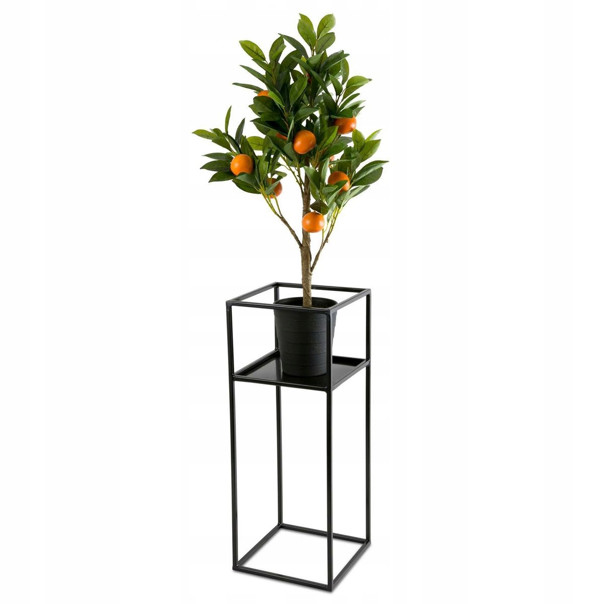 Květinový stojan moderní 60 cm černý na květiny