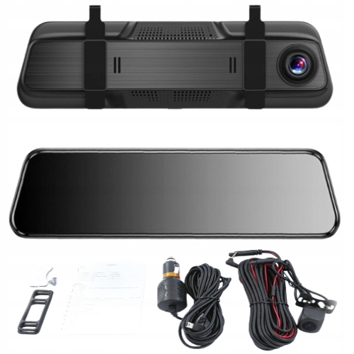 WIDEOREJESTRATOR JAZDY DOTYKOWY KAMERA COFANIA REJESTRATOR PRZÓD TYŁ MenuPL