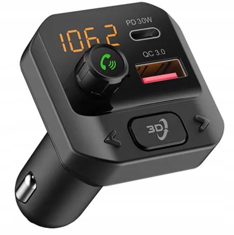 Transmiter Fm Samochodowy Blow Bluetooth MP3 Usb Sd Led