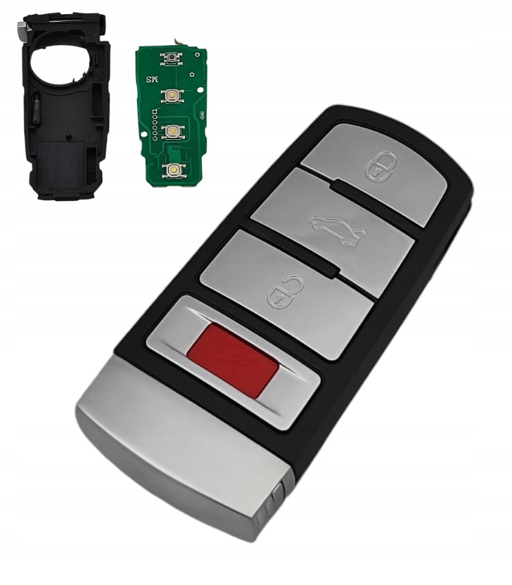 Pilot klíček Passat B6 C7 CC ID48 315 MHz HU66 4 tlačítka Panic