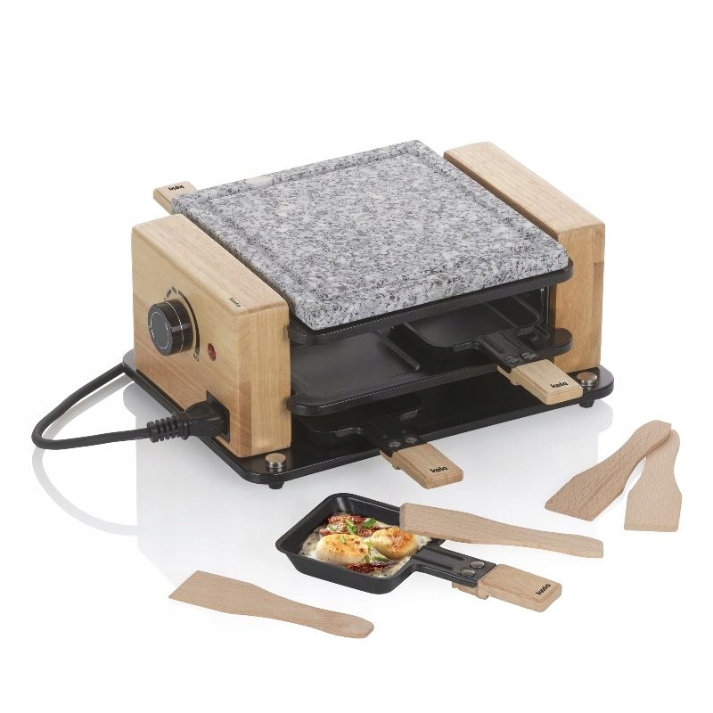 Raclette/Stone Bedretto Granite black 4 osoby 29,5x21,0x12,5cm