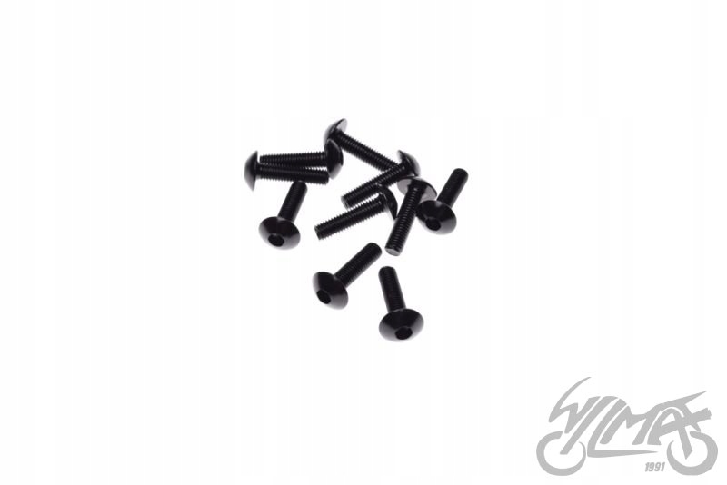 ŚRUBA OWIEWKI ALUMINIOWA 5X20 CZARNA PAK 10 SZT