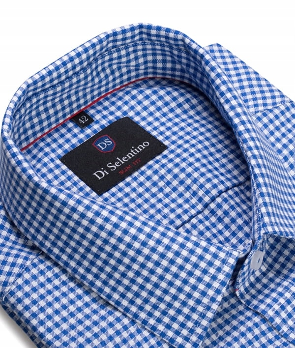 Markowa koszula męska Di Selentino w KRATE SLIM 44 Model Crete