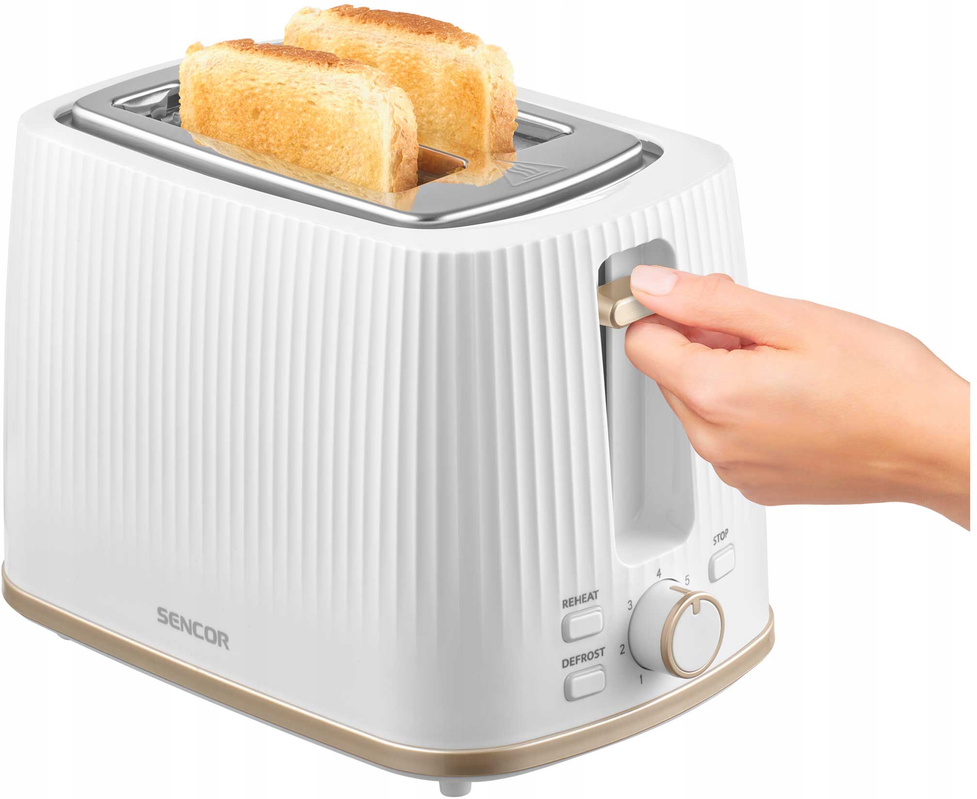 Toster elektryczny Sencor Sts 7510WH 2 tosty 930W rozmrażanie