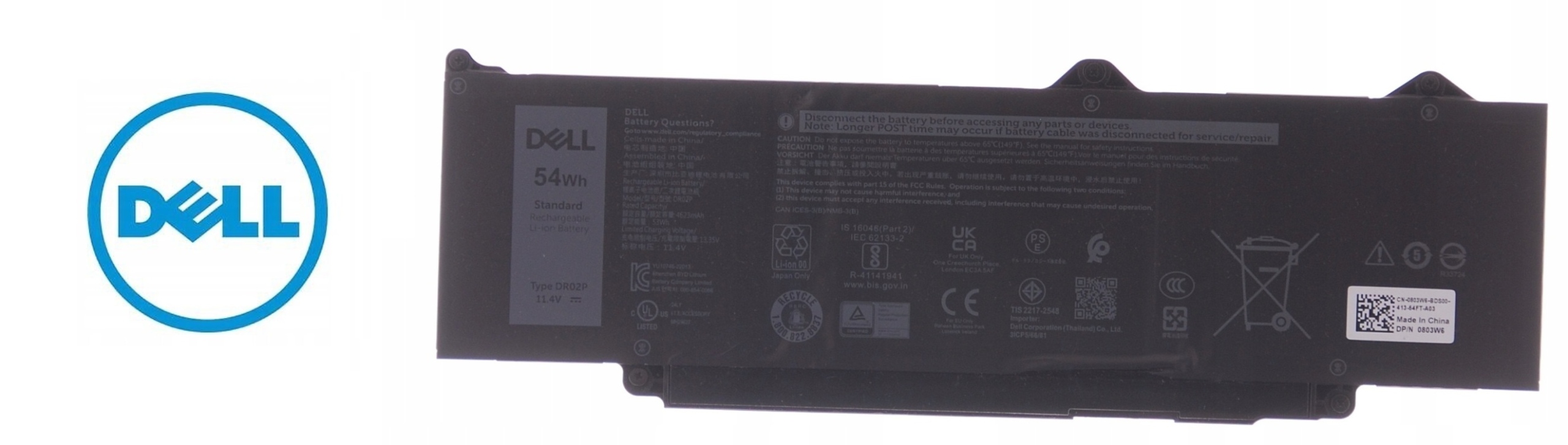 Baterie Dell Latitude 5440 5540 Precision 3480 3580 Model: DR02P