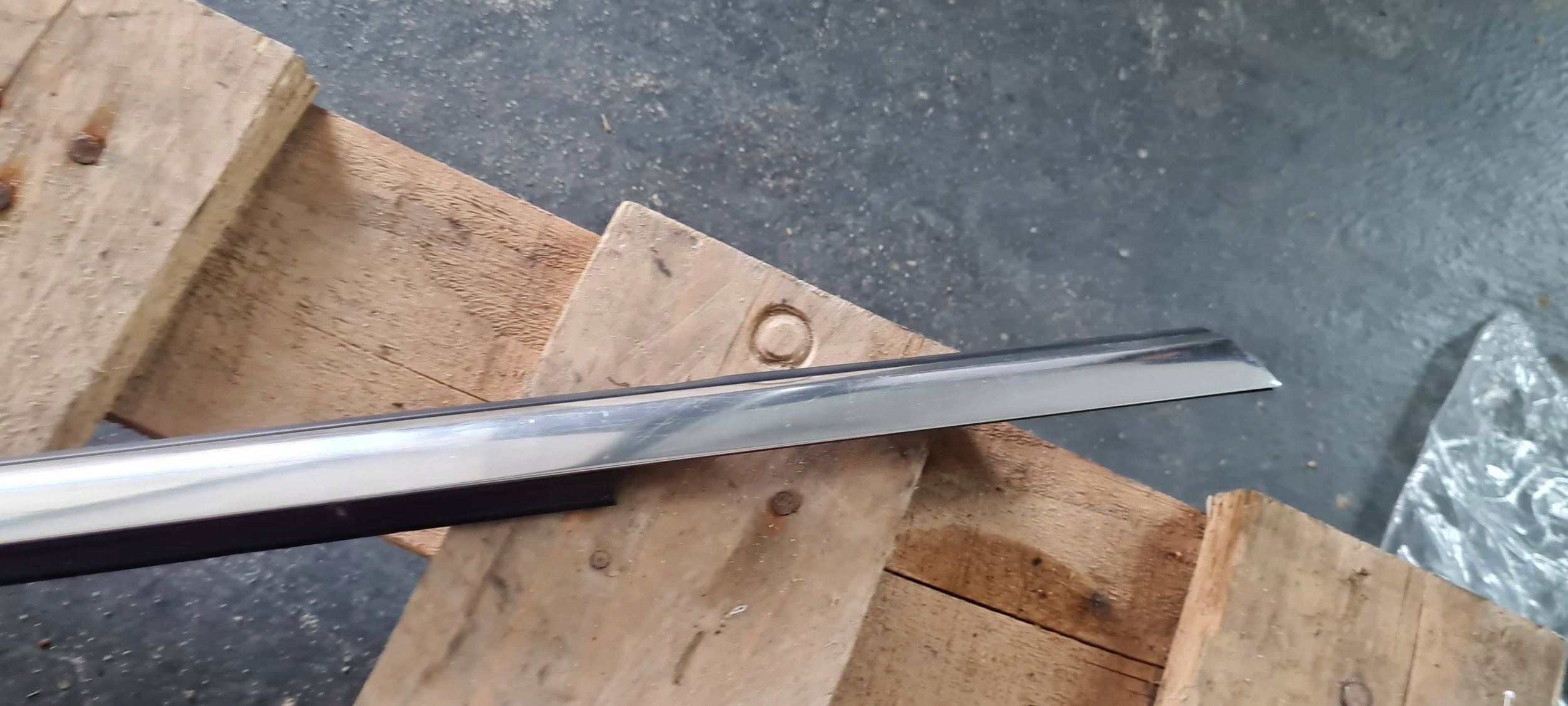 S4 B9 8W A4 moulding dust left left rear part CHROM 8W0853763B
