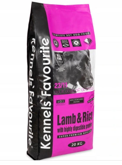 Levně Kennels' Favourite Lamb & Rice 20 kg suché krmivo s jehněčím masem Dospělý pes