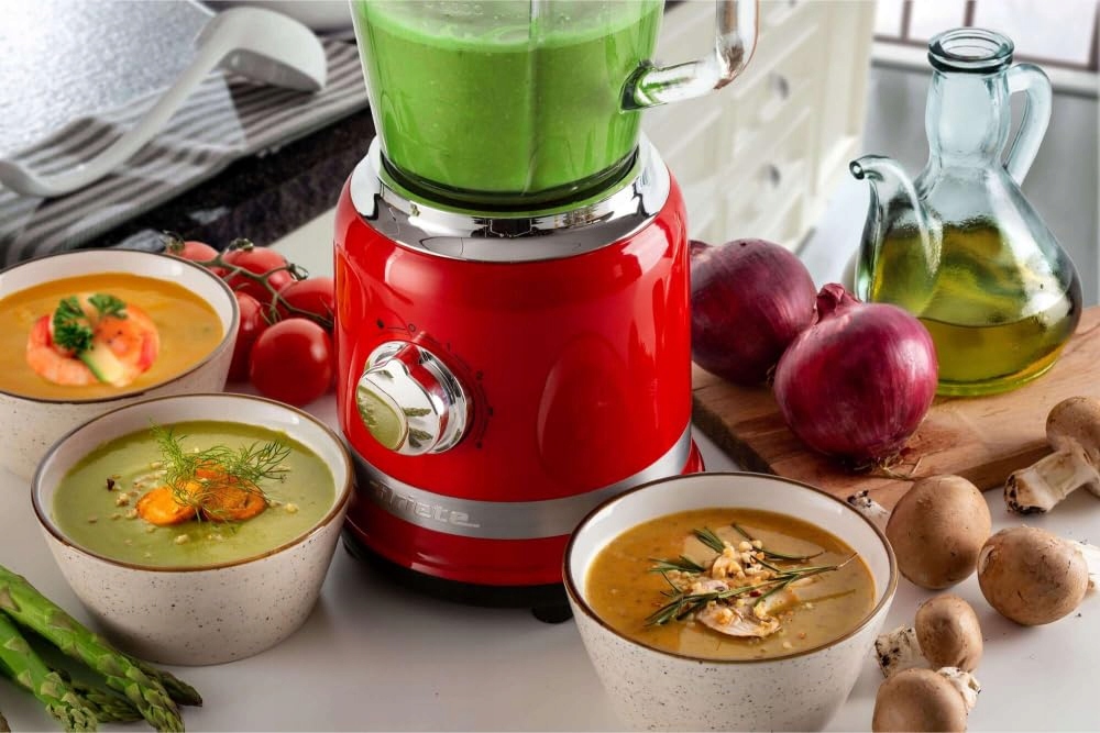 ARIETE Blender Stojący 1000W 1,5L 4 Prędkości Funkcja Pulse Czerwony — miniatura 4