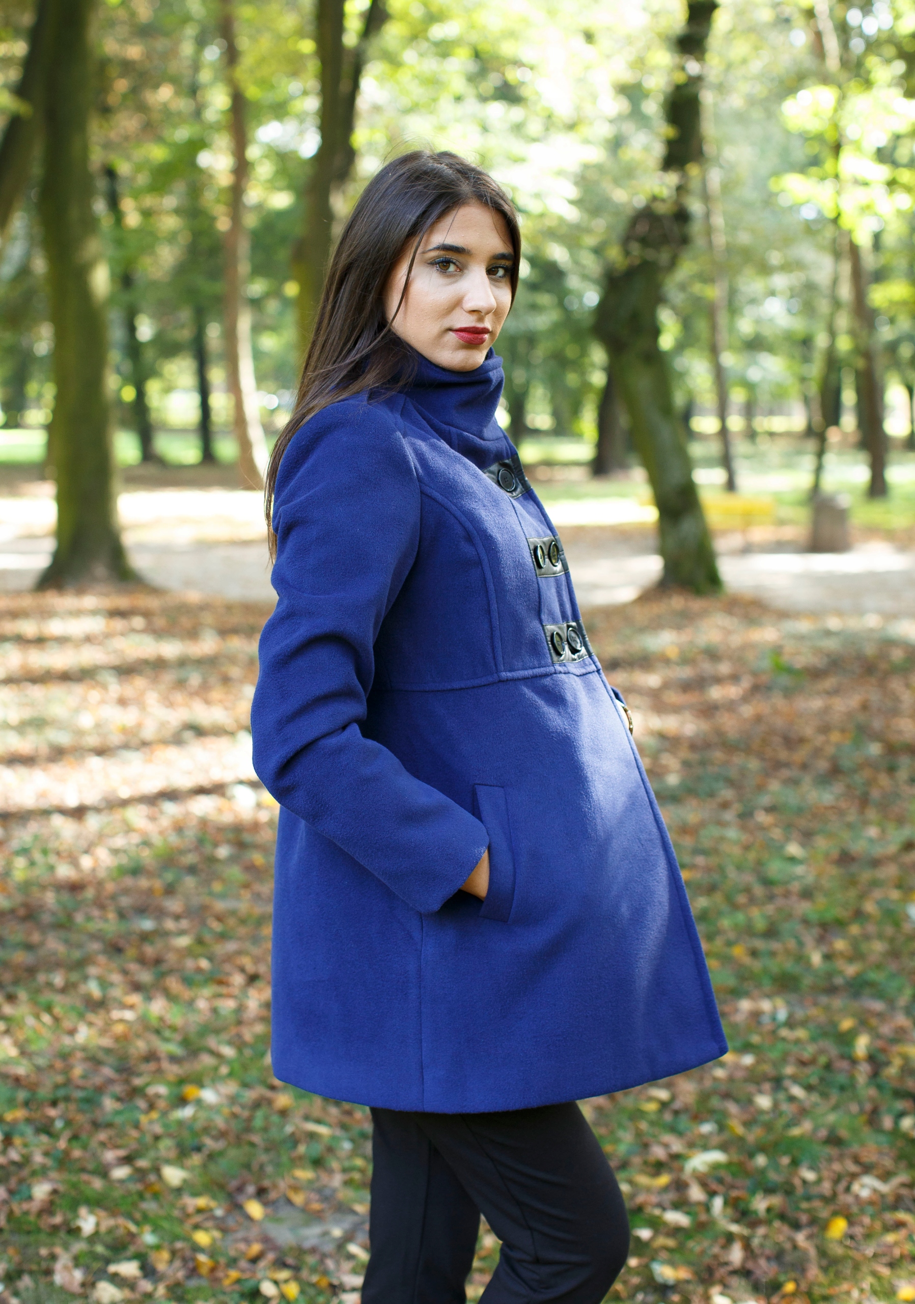 PŁASZCZ CIĄŻOWY ROYAL rozm. S PROMOCJA !!! Wzór dominujący bez wzoru