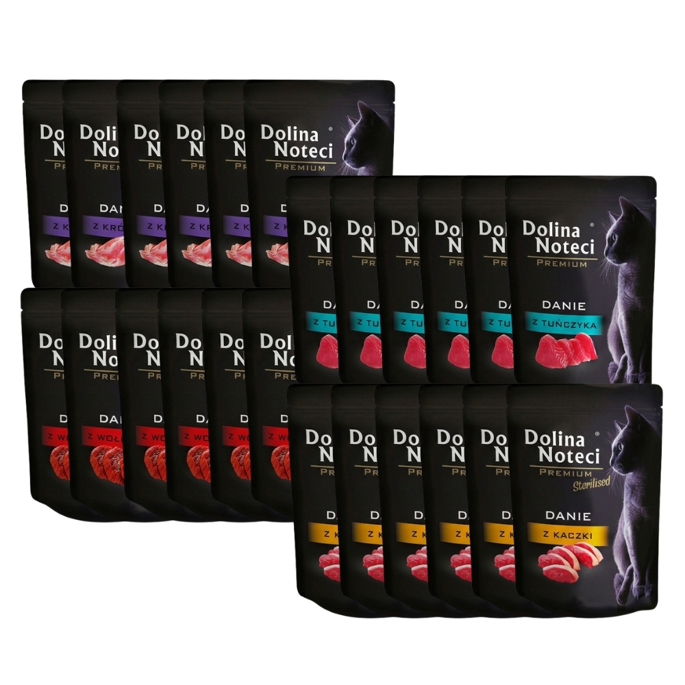 Dolina Noteci Premium MIX smaków mokra karma dla kota 24x85g