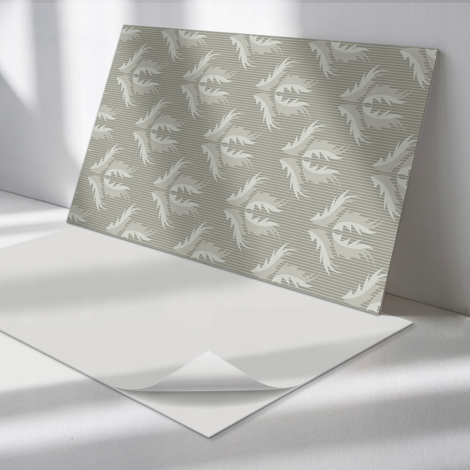 Balíček vinylových panelov s potlačou Štýlový rastlinný vzor 6 ks 60x30 cm