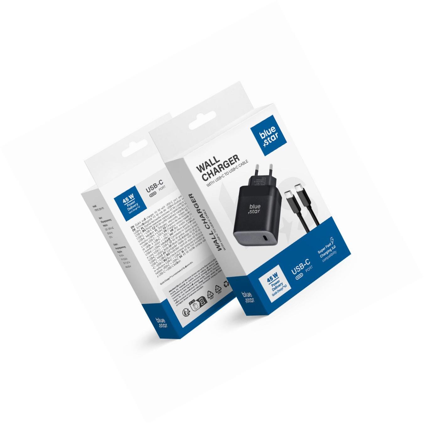 Szybka ładowarka 45W z odpinanym kablem Usb-c do Samsung Galaxy S9