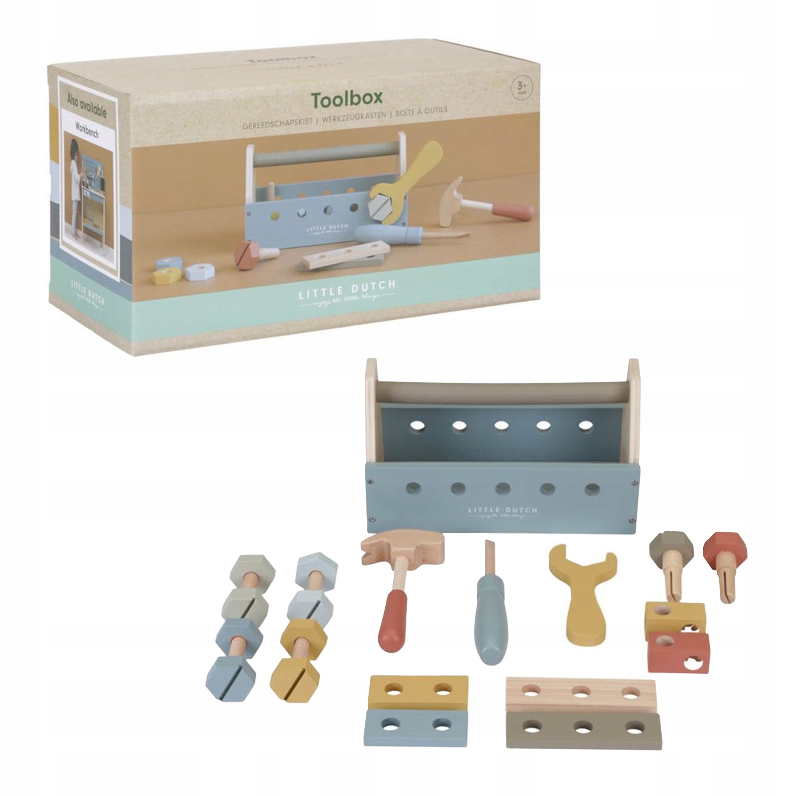 

Little Dutch Toolbox Drewniany zestaw majsterkowic