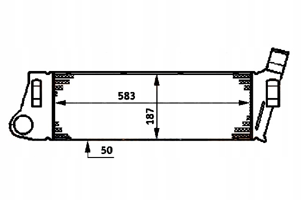 HELLA INTERCOOLER RENAULT GRAND SCENIC II 1.9 DCI