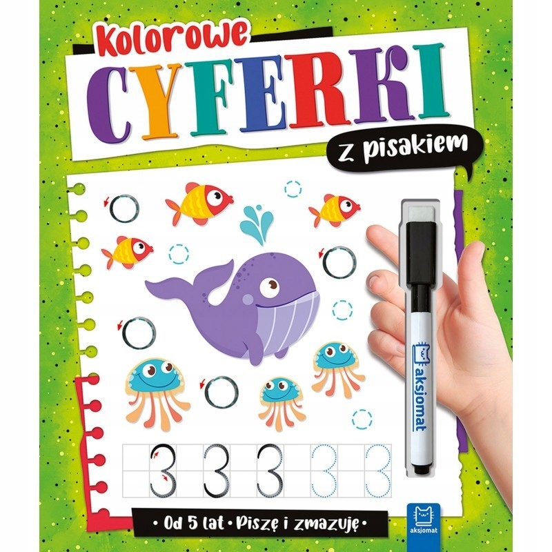 

Kolorowe Cyferki Z Pisakiem Piszę I Zmazuję 5+