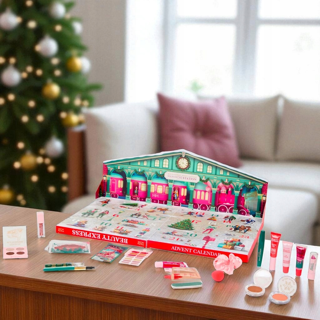 Адвент-календарь Max&More Beauty Express, 24 средства для макияжа и ухода — фото 5