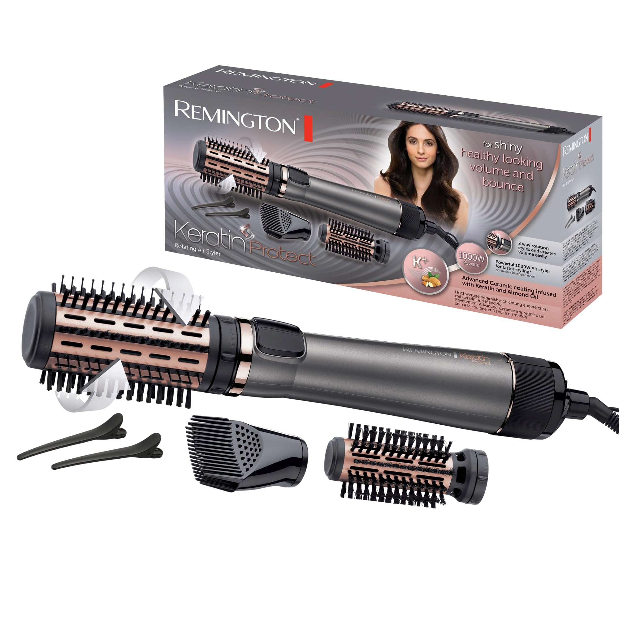 Remington Keratin Protect AS8811 lokówko-suszarka obrotowa 1000 W