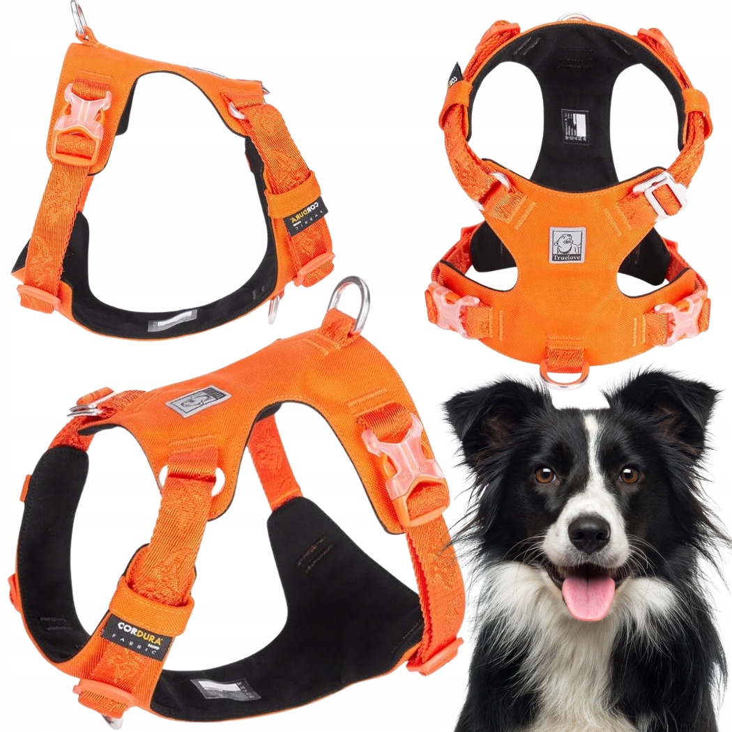Levně Voděodolné Lehké Postroje Pro Psa Truelove Adventure Soft Oranžové