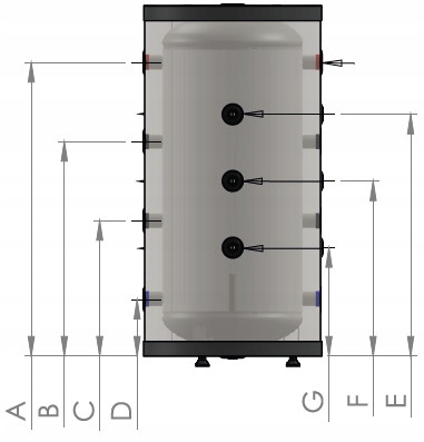 Bufor CO 300L WHS Rodzaj do pomp ciepła