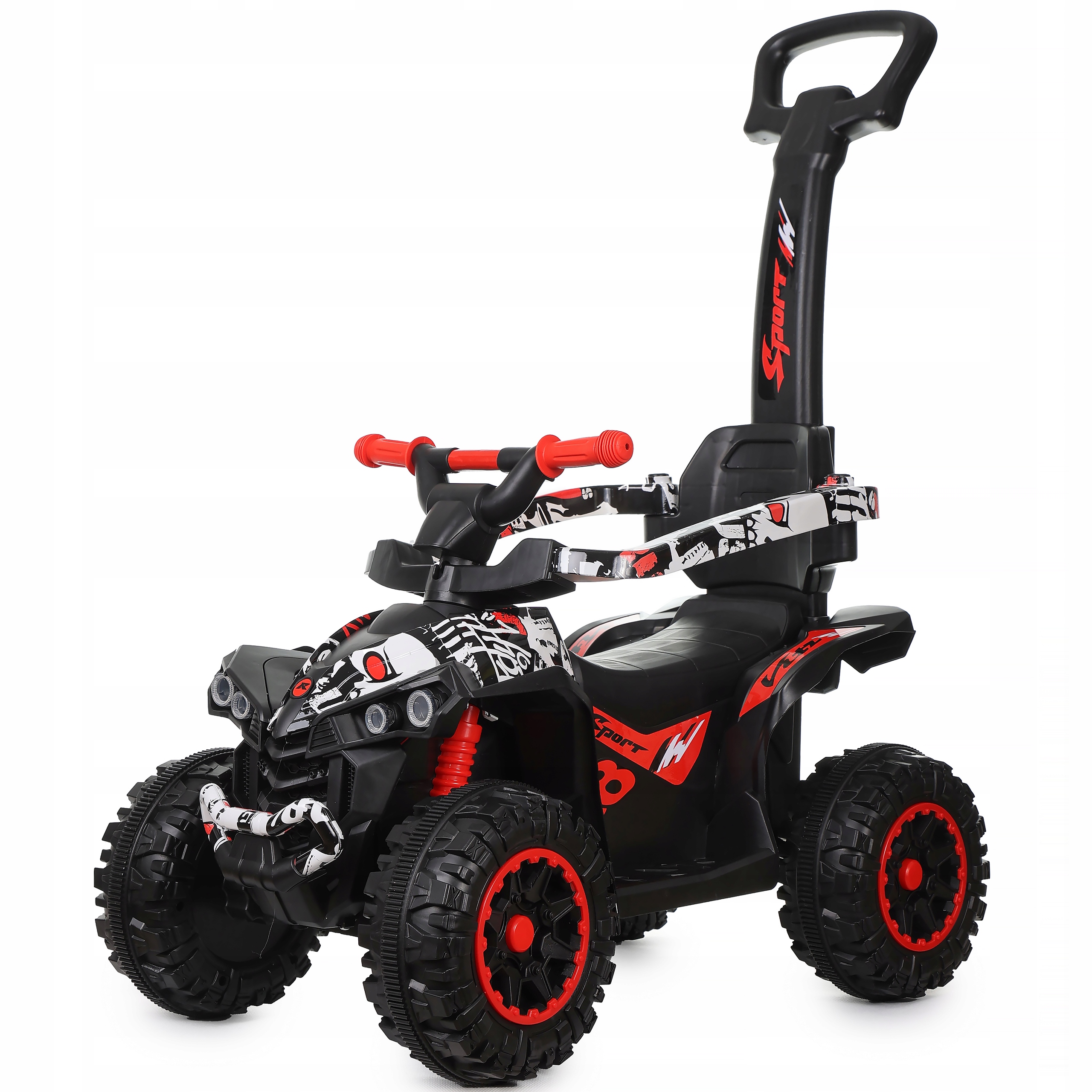 Jeździk dla dzieci quad dużypchacz odpychacz auto autko Led Quaddie Webben