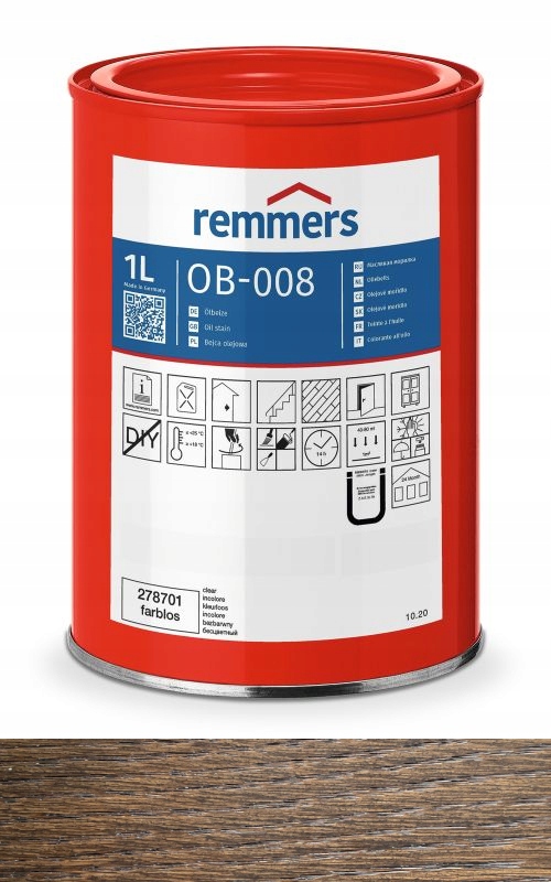 Remmers OB-008 1L Olejové mořidlo HWS-112 RC770 Wenge