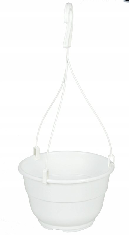 

Doniczka wisząca 19cm 2,35L - biała - 10szt