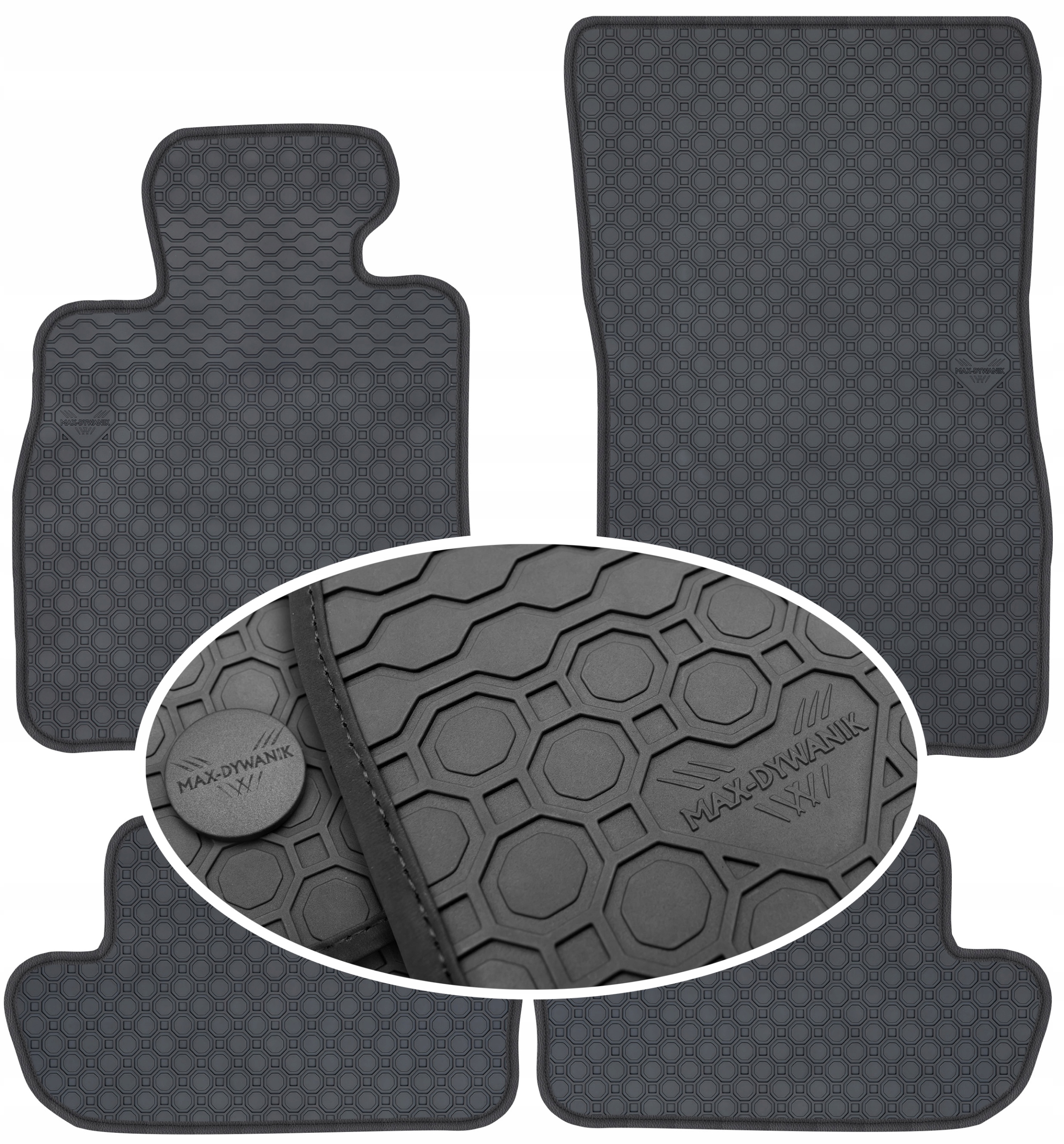 Bmw 7 E38 Sedan 1994-2001 Gumový koberec PrimeLiner čierny