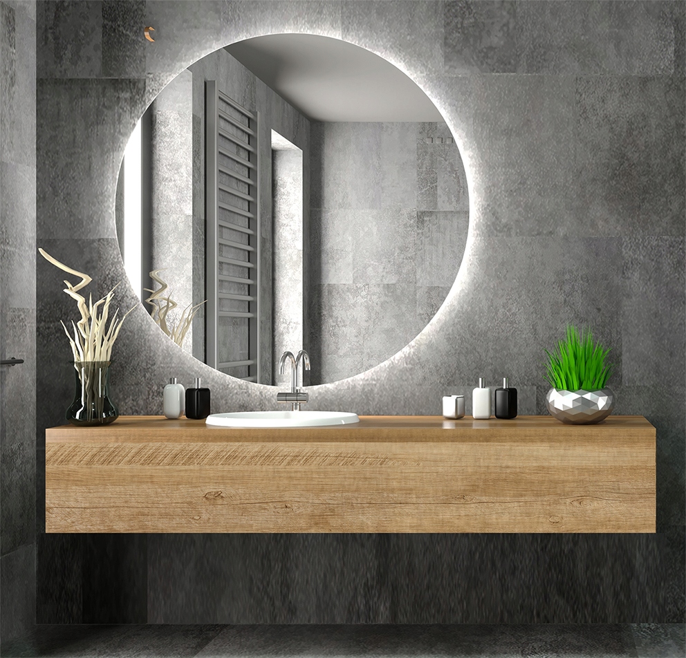 Lustro Podświetlane do łazienki 70 cm