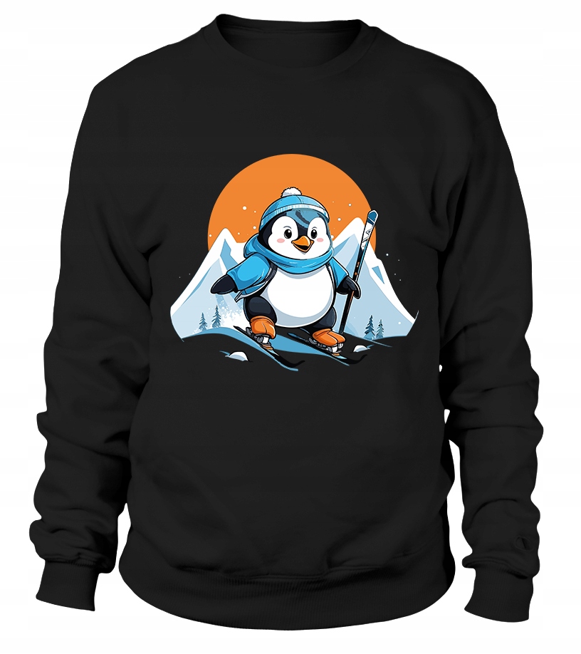 Dámská lyžařská Mikina Tučňáček , velikost 2XL, černá