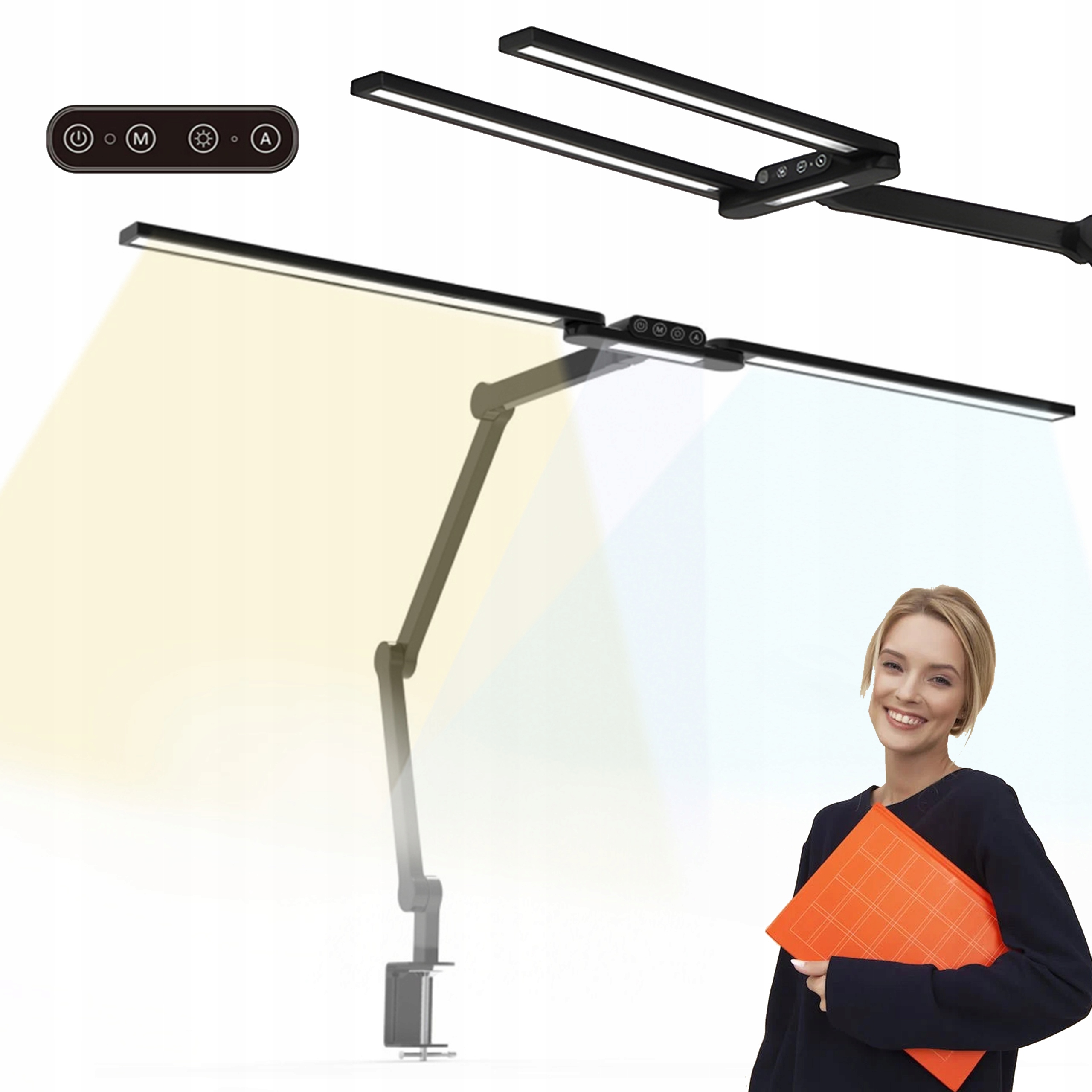 Stolná Dotyková Led Lampa Na Kreslenie, Regulácia Teploty A Jasu