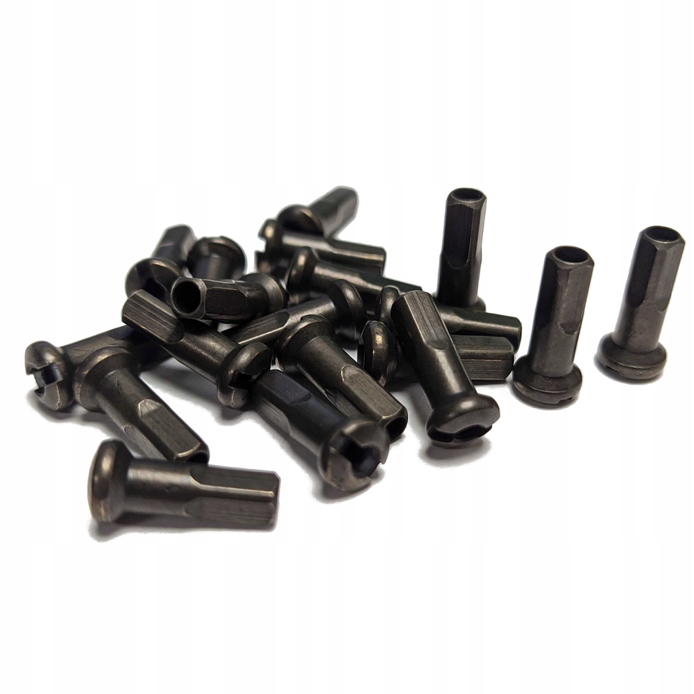 Nypel redukcyjny Sapim Polyax 13G mosiężny 14mm czarny do szprych 2,3