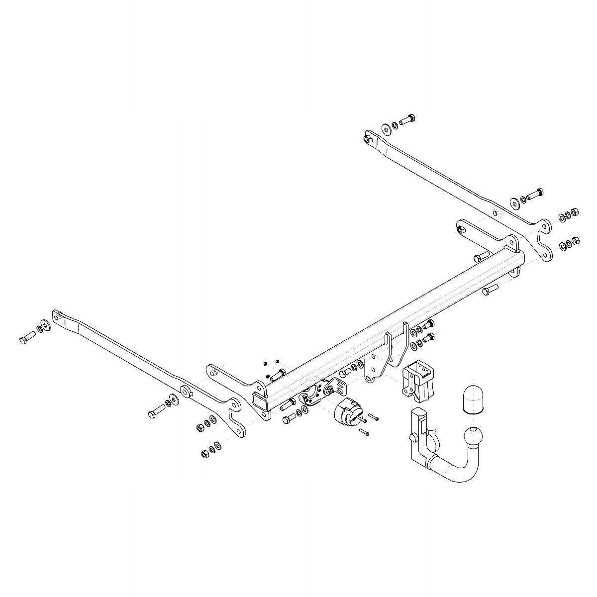 Hak Wypinany do Mazda CX-30 DM Crossover od 19 MODUŁ WIĄZKA 13 PIN GRATIS Producent Steinhof